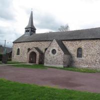 Brocéliande, église de Tréhorenteuc , dite du Graal restaurée par l'abbé Gillard
