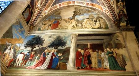 P Della Francesca La Reine de Saba rend visite à Salomon, Arezzo