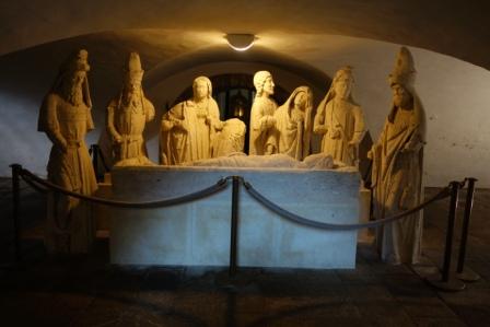Quimperlé, abbatiale Ste-Croix,Mise au tombeau XVIè